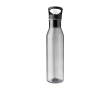 RPET-fles met zwarte dop, inclusief opvouwbare tuit, 730 ml kleur zwart