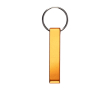 Sleutelhanger-opener van gerecycled aluminium met telefoonstandaard kleur oranje