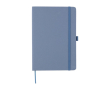 Notitieboek van karton en bio restmaterialen, 80 gelijnde pagina's, A5 kleur blauw