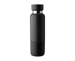 Thermosfles van rvs, 500 ml, met matte afwerking en beker van 300 ml kleur zwart