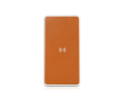 Draadloze powerbank met gerecycled leer, 8.000 mAh kleur lichtbruin