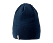 Elastische gebreide muts met ribbelstructuur en dubbele laag van Elevate Life kleur marineblauw