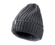 Gebreide muts met ribbelstructuur, elastisch en flexibel van Elevate Life kleur taupe grijs