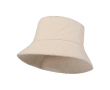Buckethat van gerecycleerde corduroy en katoen 280 g/m² kleur zand