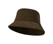 Buckethat van gerecycleerde corduroy en katoen 280 g/m² kleur donkergroen