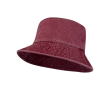 Bobhoed van gewassen katoen met tijdloos design 245 g/m² kleur bordeaux