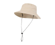Lichte, opvouwbare bucket hat van nylon 100 g/m² kleur ivoor