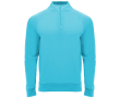 Sweater van polyester met ritssluiting 200 g/m² Roly Direct Epiro kleur turkoois