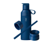 Drinkfles met modulair dekselsysteem en 3 verwisselbare doppen 500 ml kleur marineblauw