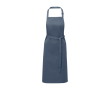 Schort van katoen en polyester met verstelbare band 240 g/m² kleur cyaan blauw