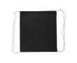Rugzak met trekkoord in kleuren, Oeko-Tex® 140 g/m² kleur zwart