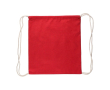 Rugzak met trekkoord in kleuren, Oeko-Tex® 140 g/m² kleur rood