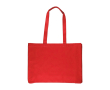 Katoenen boodschappentas in kleuren, Oeko-Tex® 220 g/m² kleur rood