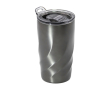 Lekkagevrije thermosbeker van gerecycled rvs, BrandCharger, 400 ml kleur grafiet