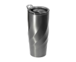 Lekkagevrije thermosbeker van gerecycled rvs, BrandCharger, 500 ml kleur grafiet