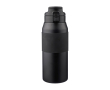 Roestvrijstalen fles met drukknop voor de tuit, 800 ml kleur zwart