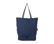 Multifunctionele rugzak van gerecycled polykatoen met handvatten kleur blauw