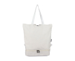 Multifunctionele rugzak van gerecycled polykatoen met handvatten kleur beige