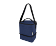 Gerecyclede geïsoleerde tas met 2 compartimenten Go Out kleur marineblauw
