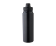 Dubbelwandige RVS drinkfles met dop die als telefoonhouder dient 800ml kleur zwart