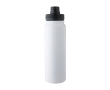 Dubbelwandige RVS drinkfles met dop die als telefoonhouder dient 800ml kleur wit