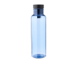 RPET-drinkfles met bamboe detail en draaglus in de dop 750ml kleur ultramarijn blauw