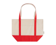Multifunctionele tas van gerecycled katoen met hengsels 320 g/m² kleur rood