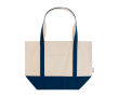 Multifunctionele tas van gerecycled katoen met hengsels 320 g/m² kleur marineblauw