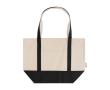 Multifunctionele tas van gerecycled katoen met hengsels 320 g/m² kleur zwart