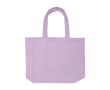 Strandtote met soft-touch afwerking en groot hoofdvak kleur lila