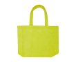 Strandtote met soft-touch afwerking en groot hoofdvak kleur limoen groen