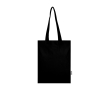 Shopper van gerecycled katoen en RPET 7 L 140 g/m² kleur zwart