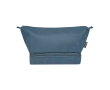 Toilettas van gerecycled polyester met groot ondervak 6 L kleur cyaan blauw