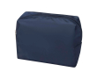 Reistoilettas van gerecycled polyester met handvat en rits kleur marineblauw