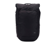 Uitschuifbare laptoprugzak van polyester met rolsluiting 17\" kleur zwart