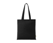 Tote bag van biologisch katoen met ruim hoofdvak 7 L 140 g/m² kleur zwart