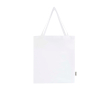 Tote bag van biologisch katoen met zijvouwen 14L 180 g/m² kleur wit
