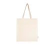 Tote bag van biologisch katoen met zijvouwen 14L 180 g/m² kleur naturel