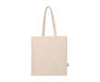 Stevige tote bag met schouderhengsels 30 cm 180 g/m² kleur naturel