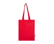Stevige tote bag met schouderhengsels 30 cm 180 g/m² kleur rood