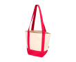 Tote bag van gerecycled katoen met GRS-certificaat 320g/m² kleur rood