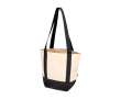 Tote bag van gerecycled katoen met GRS-certificaat 320g/m² kleur zwart