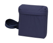 Lichte schoudertas met verstelbare riem en voering kleur marineblauw
