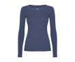Dames shirt met lange mouwen 160 g/m² Roly Direct Extreme kleur jeans blauw