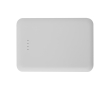 Slanke en stijlvolle powerbank van gerecycled plastic 5.000 mAh kleur wit