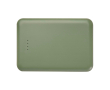 Slanke en stijlvolle powerbank van gerecycled plastic 5.000 mAh kleur pastel groen