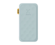 Powerbank met geperforeerd ontwerp en snelle lading 10.000 mAh kleur pastel blauw