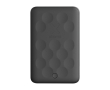 Magnetische draadloze powerbank voor mobiel met vermogen van 5.000 mAh kleur zwart