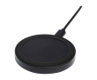 Draadloos oplaadstation met kabel 2-in-1 van gerecycled plastic 15W kleur zwart