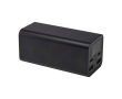 Powerbank van gerecycled aluminium, ideaal voor laptops 20.000 mAh kleur zwart